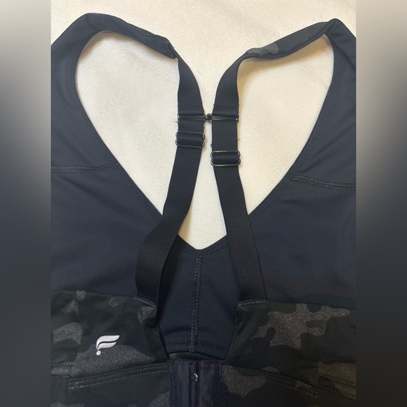 Fabletics Black and Gray Camo Sports Bra - Picture 4 of 5